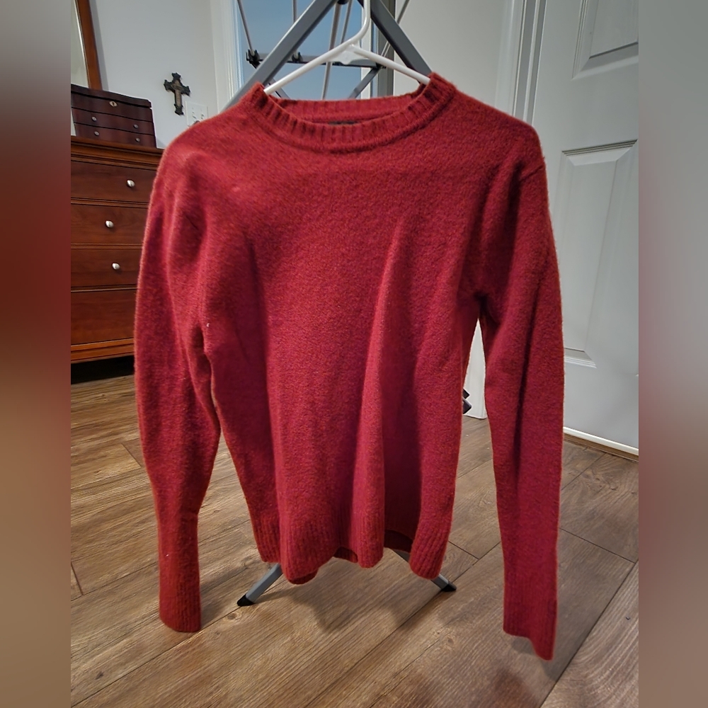 J crew sweater. Size M (shrunk to fit S) burnt orange
